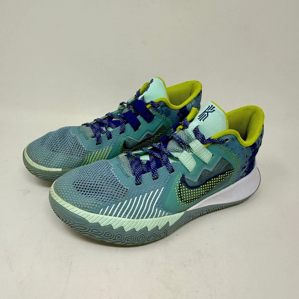Nike Kyrie Flytrap 4 Mens Sz 8 - 8 1/2 Basketball Shoes Blue Green CT1972-400